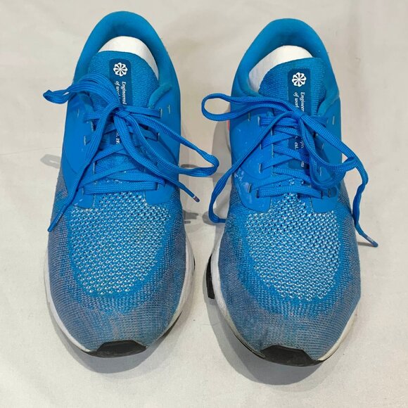 Nike Odyssey React Flyknit 2 Running Shoes Blue Orange BQ1676-402 Men's Size 8 - Picture 4 of 16